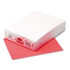 PACON CORPORATION 102212 Kaleidoscope Multipurpose Colored Paper, 24lb, 8-1/2 x 11, Coral Red, 500/Ream by PACON CORPORATION