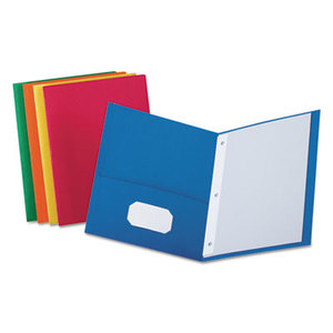 Twin-Pocket Folders with 3 Fasteners, Letter, 1/2" Capacity, Assorted, 25/Box by ESSELTE PENDAFLEX CORP.