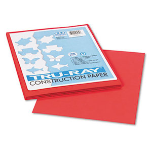 PACON CORPORATION 103030 Tru-Ray Construction Paper, 76 lbs., 9 x 12, Red, 50 Sheets/Pack by PACON CORPORATION