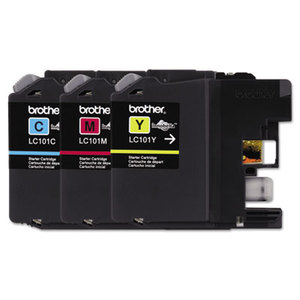 Brother Industries, Ltd LC1013PKS LC1013PKS, LC1013PKS Ink, 300 Page-Yield, Cyan, Magenta, Yellow, 3/Pk by BROTHER INTL. CORP.