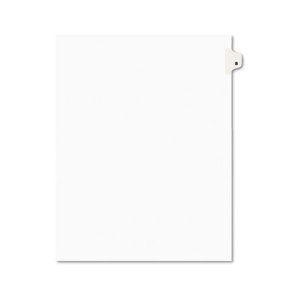Avery 01402 Avery-Style Legal Side Tab Dividers, One-Tab, Title B, Letter, White, 25/Pack by AVERY-DENNISON