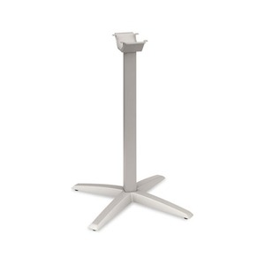 HON COMPANY TXLEGSHT1 Aluminum Standing-Height X-Leg Base, 26-3/4w x 26-3/4d x 40-7/8h, Platinum by HON COMPANY