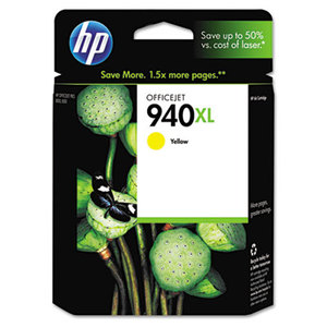 Hewlett-Packard C4909AN#140 HP 940XL, (C4909AN) High Yield Yellow Original Ink Cartridge by HEWLETT PACKARD COMPANY