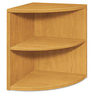 10500 Series Two-Shelf End Cap Bookshelf, 24w x 24d x 29-1/2h, Harvest by HON COMPANY