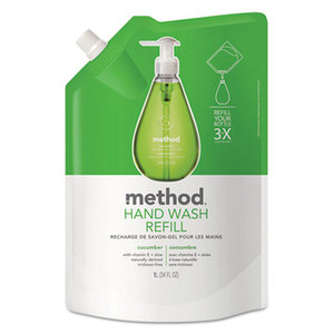 Method Products, Inc 00656 Gel Hand Wash Refill, 34oz, Cucumber Scent, Plastic Pouch by METHOD PRODUCTS INC.