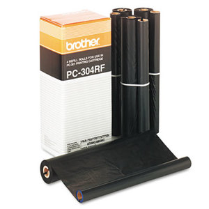 Brother Industries, Ltd PC-304RF PC304RF Thermal Ribbon Refill Roll, 4/Box by BROTHER INTL. CORP.