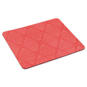 Mouse Pad with Precise Mousing Surface, 9" x 8" x 1/5", Coral Design by 3M/COMMERCIAL TAPE DIV.