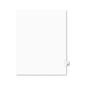 Avery-Style Legal Side Tab Divider, Title: 22, Letter, White, 25/Pack by AVERY-DENNISON