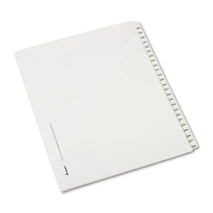 Allstate-Style Legal Side Tab Dividers, 25-Tab, 226-250, Letter, White, 25/Set by AVERY-DENNISON