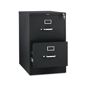 310 Series Two-Drawer, Full-Suspension File, Legal, 26-1/2d, Black by HON COMPANY