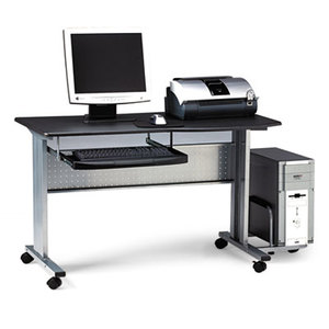 Eastwinds Mobile Work Table, 57w x 23-1/2d x 29h, Anthracite by MAYLINE COMPANY