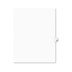 Avery-Style Legal Side Tab Divider, Title: 90, Letter, White, 25/Pack by AVERY-DENNISON