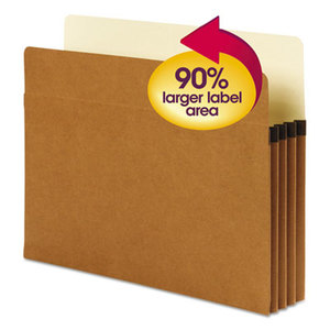 SMEAD MANUFACTURING COMPANY 73230 SuperTab Pockets, Redrope, 3 1/2" Exp, Letter, 25/Box by SMEAD MANUFACTURING CO.