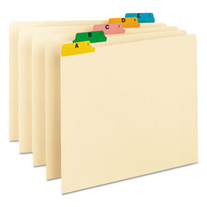 SMEAD MANUFACTURING COMPANY 50180 Recycled Top Tab File Guides, Alpha, 1/5 Tab, Manila, Letter, 25/Set by SMEAD MANUFACTURING CO.