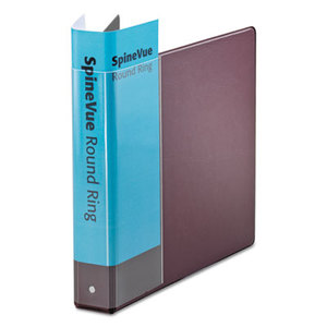 Cardinal Brands, Inc 16758 Spine Vue Locking Round Ring Binder, 1 1/2" Cap, 11 x 8 1/2, Maroon by CARDINAL BRANDS INC.