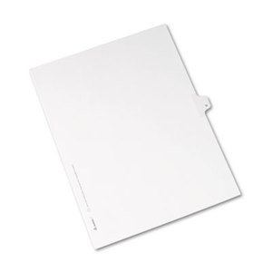 Allstate-Style Legal Side Tab Divider, Title: N, Letter, White, 25/Pack by AVERY-DENNISON