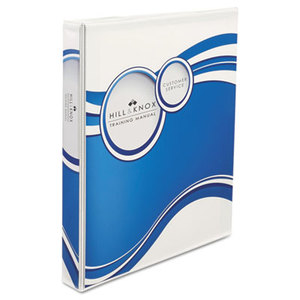 Avery 7771118601 Designer View Binder w/Slant Rings, 1" Cap, White/Blue Circle by AVERY-DENNISON