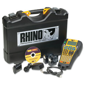 DYMO 1734520 Rhino 6000 Industrial Label Maker Kit, 5 Lines, 13 4/5w x 17 4/5d x 4h by DYMO