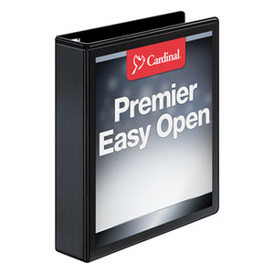 Cardinal Brands, Inc 10311 Easy-Open ClearVue X-Wide Locking Slant-D Binder, 1.5" Cap, 11 x 8 1/2, Black by CARDINAL BRANDS INC.