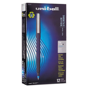 Sanford, L.P. 60103 Roller Ball Stick Dye-Based Pen, Blue Ink, Fine, Dozen by SANFORD
