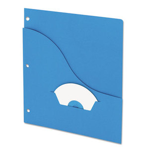 ESSELTE CORPORATION 32902 Essentials Slash Pocket Project Folders, 3 Holes, Letter, Blue, 25/Pack by ESSELTE PENDAFLEX CORP.