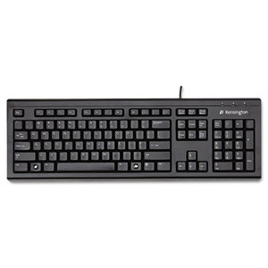 Keyboard for Life Slim Spill-Safe Keyboard, 104 Keys, Black by ACCO BRANDS, INC.