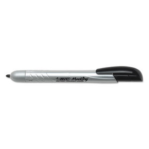 BIC PMR11-BK Marking Retractable Permanent Marker, Fine Tip, Black, Dozen by BIC CORP.