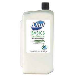 DIAL PROFESSIONAL DIA 06046 Hypoallergenic Liquid Soap, Rosemary & Mint, 1000mL Refill, 8/Carton by DIAL PROFESSIONAL