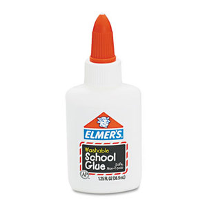 Washable School Glue, 1.25 oz, Liquid by ELMER'S PRODUCTS, INC.