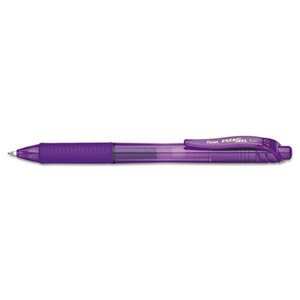 EnerGel-X Retractable Roller Gel Pen, .7mm, Violet Barrel, Violet Ink by PENTEL OF AMERICA