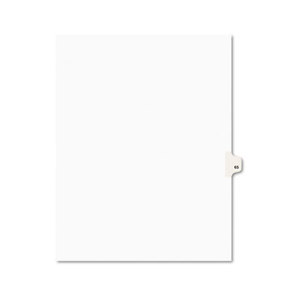 Avery-Style Legal Side Tab Divider, Title: 65, Letter, White, 25/Pack by AVERY-DENNISON