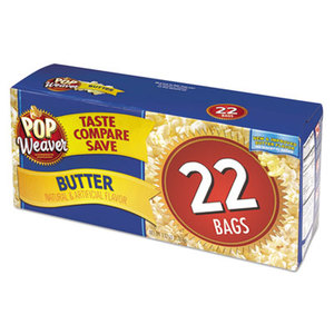 Office Snax 105510 Microwave Popcorn, Butter, 2.17oz Bag, 22/Box by OFFICE SNAX, INC.