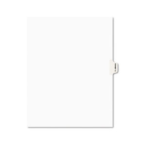 Avery 01375 Avery-Style Preprinted Legal Side Tab Divider, Exhibit E, Letter, White, 25/Pack by AVERY-DENNISON
