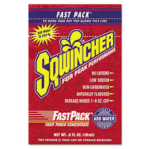 SQWINCHER CORP 690-015305-FP Fast Pack Drink Package, Fruit Punch, .6oz Packet, 200/Carton by SQWINCHER CORP