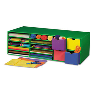 PACON CORPORATION 001330 Classroom Keepers Crafts Keeper Organizer, Green, 14 Sections, 9 3/8x30x12 1/2 by PACON CORPORATION