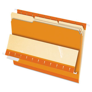 Cardinal Brands, Inc 421013ORA Interior File Folders, 1/3 Cut Top Tab, Letter, Orange, 100/Box by ESSELTE PENDAFLEX CORP.