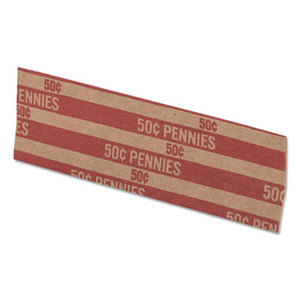 MMF INDUSTRIES 216020007 Flat Coin Wrappers, Pennies, $.50, 1000 Wrappers/Box by MMF INDUSTRIES