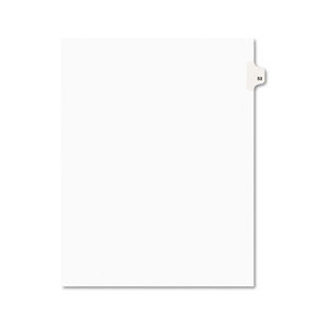 Avery 01053 Avery-Style Legal Side Tab Divider, Title: 53, Letter, White, 25/Pack by AVERY-DENNISON
