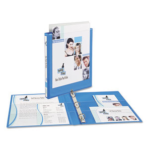 Avery 05004 Heavy-Duty Nonstick View Binder w/Slant Rings, 1/2" Cap, Light Blue by AVERY-DENNISON