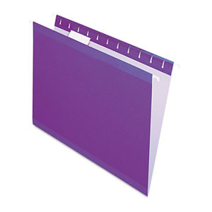 Cardinal Brands, Inc 415215VIO Reinforced Hanging Folders, 1/5 Tab, Letter, Violet, 25/Box by ESSELTE PENDAFLEX CORP.