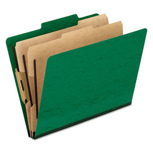 Cardinal Brands, Inc 1257GR Six-Section Colored Classification Folders, Letter, Green, 10/Box by ESSELTE PENDAFLEX CORP.