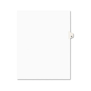 Avery 01034 Avery-Style Legal Side Tab Divider, Title: 34, Letter, White, 25/Pack by AVERY-DENNISON