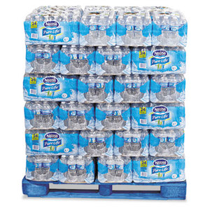 Pure Life Purified Water, 0.5 liter Bottles, 24/Carton, 78 Cartons/Pallet by NESTLE
