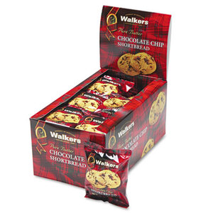 George Eliot Haarzelf taart Walkers Shortbread Ltd W536 Shortbread Cookies, Chocolate Chip, 2  Cookies/Pack, 24 Packs/Box by WALKERS SHORTBREAD LTD.