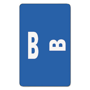 SMEAD MANUFACTURING COMPANY 67172 Alpha-Z Color-Coded Second Letter Labels, Letter B, Dark Blue, 100/Pack by SMEAD MANUFACTURING CO.