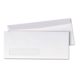 QUALITY PARK PRODUCTS 90120 Window Envelope, Contemporary, #10, White, 500/Box by QUALITY PARK PRODUCTS