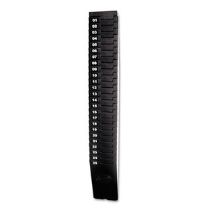 Lathem Time Company 257-EX Expandable Time Card Rack, 25-Pocket, Holds 7" Cards, Plastic, Black by LATHEM TIME CORPORATION