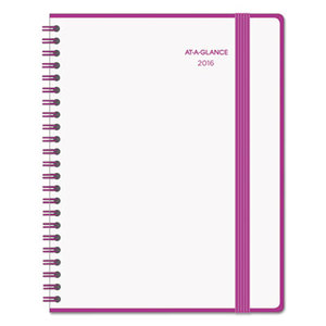 AT-A-GLANCE 89490559 Color Play Weekly/Monthly Planner, 8 1/2 x 11, White/Purple, 2016 by AT-A-GLANCE