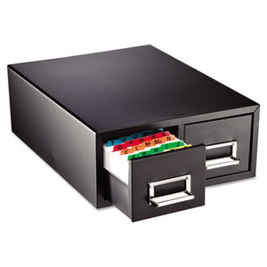 MMF INDUSTRIES 263F5816DBLA Drawer Card Cabinet Holds 3,000 5 x 8 cards, 18 2/5" x 16" x 7 1/4" by MMF INDUSTRIES