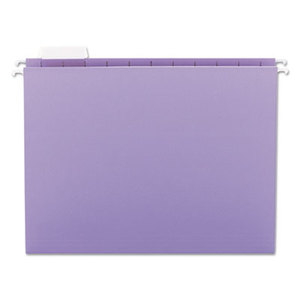 SMEAD MANUFACTURING COMPANY 64064 Hanging File Folders, 1/5 Tab, 11 Point Stock, Letter, Lavender, 25/Box by SMEAD MANUFACTURING CO.